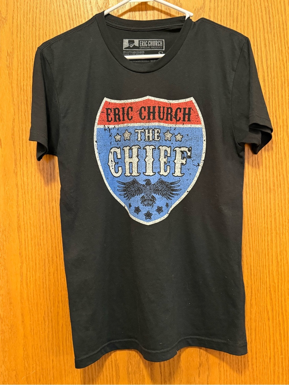 Black 'The Chief' Graphic Tee Size Small